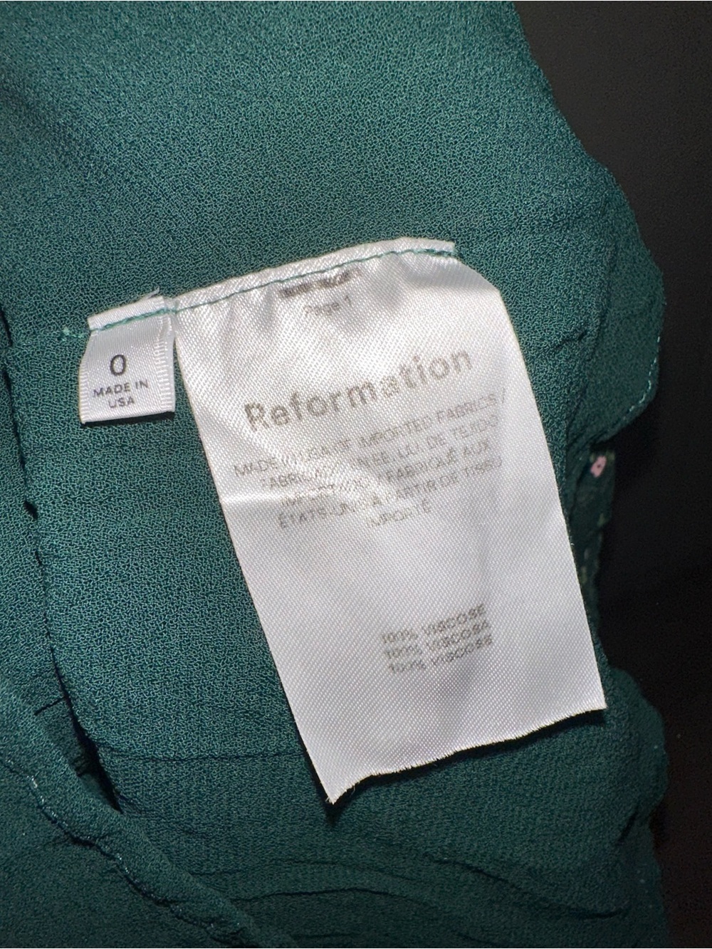 Reformation Niara Boho Tie Straps Smocked Floral Mini Dress In Coriander Size 0 - Picture 6 of 7
